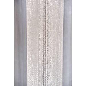 Tül Perde Düz V3 Desen 1x3 Sık Pile 1 . Kalite Kırık Beyaz