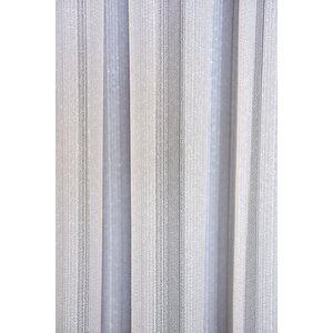 Tül Perde Düz V3 Desen 1x3 Sık Pile 1 . Kalite Kırık Beyaz