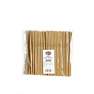Roll-up Doğaya Dönüş Ekolojik Doğal Körüklü Kraft Kağıt Pipet - 6 Mm. - 19.5 Cm. - 100'lü 3 Paket