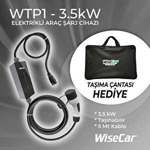 Wtp1 3.5 Kw Taşınabilir Elektrikli Araç Şarj Cihazı