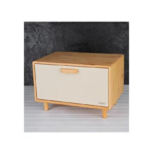 Lüx Ekmek Kutusu Krem Tr-4153