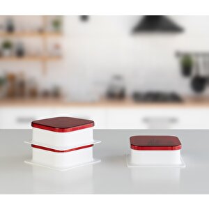 6 Adet Kapaklı Kare Kahvaltılık Kase Peynirlik Zeytinlik Reçellik Tabak Kahvaltı Kasesi