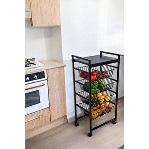 Digithome Metal 4 Katlı Patates Soğan Sepeti Sebzelik Düzenleyici Mrs-018 1-1-369