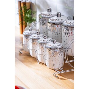Joanne 8 Parça Baharat Seti - Silver