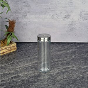 Cam Baharatlık Tuzluk Biberlik 14 Cm
