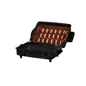 Anello Gelincik Elektrikli Izgara Tel Rezistanslı Barbekü Mangal 34 X 24 X 19 Cm