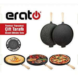 Tava Çift Taraflı Alüminyum Döküm Tava Granit Kaplama Tava
