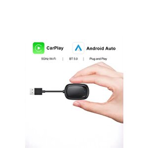 Tori̇ma X8 Mini Kablosuz Carplay Usb Ve Type-c Uyumlu Araç Multimedya Dönüştürücü Adaptörü