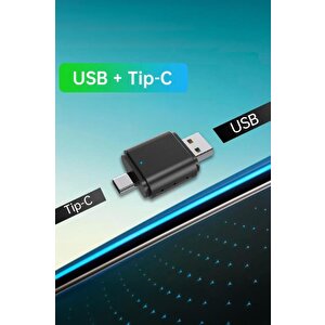 Tori̇ma Tab06 Mini 2in1 Kablosuz Carplay Usb Ve Type-c Uyumlu Araç Multimedya Dönüştürücü Adaptörü