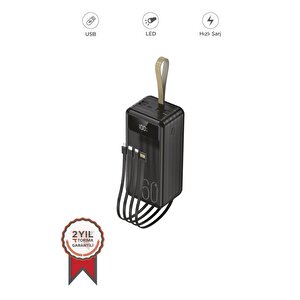 Torima Trm-1060 Siyah 60000mah Ledli 4 Çıkışlı Taşınabilir Hızlı Şarj Dijital Göstergeli Powerbank