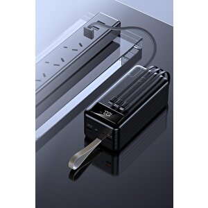 Torima Trm-1060 Siyah 60000mah Ledli 4 Çıkışlı Taşınabilir Hızlı Şarj Dijital Göstergeli Powerbank