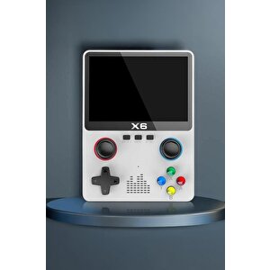 Torima X6 Beyaz 4000+ Klasik Oyunlu 3.5 İnç Ips Ekran Kablosuz Atari Retro Oyun Konsolu