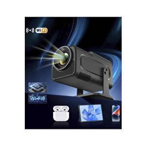 Torima Hy320 Mini Siyah Taşınabilir Sinema Projektörü Ev Sineması Bluetooth Android Projeksiyon