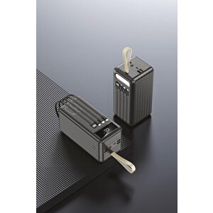 Torima Trm-1080 Siyah 80000mah Ledli 4 Çıkışlı Taşınabilir Hızlı Şarj Dijital Göstergeli Powerbank