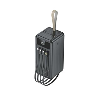 Torima Trm-1080 Siyah 80000mah Ledli 4 Çıkışlı Taşınabilir Hızlı Şarj Dijital Göstergeli Powerbank