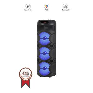 Torima D31 Led Işıklı Mikrofonlu Kumandalı Bluetooth Hoparlör