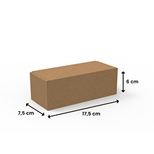17,5x7,5x6 - 50 Adet Kilitli E-ticaret Karton Kargo Kutusu 50 adet