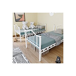 Bella 90x190 Yatak Ölçülü Genç Çocuk Odası Metal Ranza