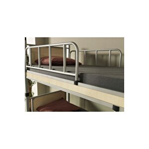 Yurt Genç Çocuk Odası Ahşap Başlıklı 90x190 Metal Ranza