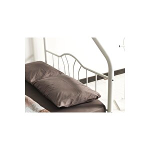 3 Kişilik Ebeveyn Yatak Odası 3lü Yazlık Misafir Metal Ranza 140*200 + 90*200