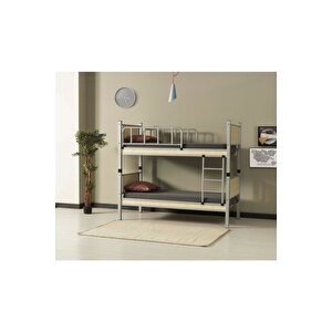 Genç Çocuk Odası Ahşap Başlıklı 90x200 Metal Ranza
