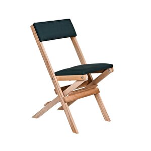 Bysay Ahşap Katlanir Döşeme Mi̇nderli̇ 3 Lü Bi̇stro Set Bahçe Takimi (naturel-yeşi̇l) Yeşil
