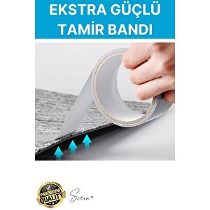 2 Adet 10 Mt Kırmızı Tamir Takviye Kapatıcı Güçlü Onarım Bandı Su Geçirmez Sızdırmaz Dayanım Çatlak