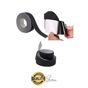Premium 2 Adet 50mm X 15mt Siyah Kaydırmaz Bant Yapışkanlı Merdiven Basamak Zemin Güçlü Tutunabilen