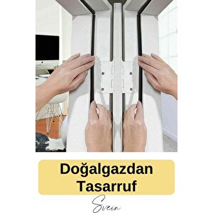 Premium Kapı Pencere Soğuk Toz Sızdırmaz İzolasyon Fitili Kendinden Yapışkanlı Isı Yalıtım 2x5=10 Mt