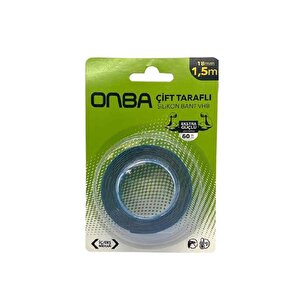 60 Kg Çift Taraflı Ekstra Güçlü Çok Amaçlı Tamir Silikon Bant Dış Mekan Montaj Bandı 18 Mm X 1,5 Mt
