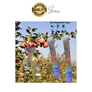 Premium Kuş Kondurmaz Rahatsız Eden Şerit Bant 45 Mm X 50 Mt Yansıtıcı Kuşsavar Çatı Hologram Bandı