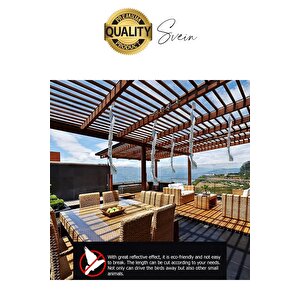 Premium Kuş Kondurmaz Rahatsız Eden Şerit Bant 45 Mm X 50 Mt Yansıtıcı Kuşsavar Çatı Hologram Bandı