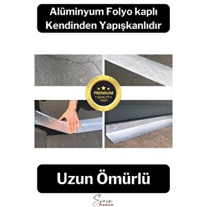 Su Geçirmez Sızdırmaz Alev Geciktirici Dayanıklı Sakız Bant 48 Mm X 2 Mt Alüminyum Tamir Bandı