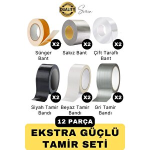Premium Ekstra Güçlü Sızdırmaz Su Geçirmez Mutfak Lavabo Kenar Tamir Bandı Sakız Bant Çift Taraflı