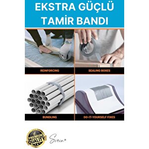 4 Adet 10 Mt Mavi Tamir Takviye Kapatıcı Güçlü Onarım Bandı Su Geçirmez Sızdırmaz Dayanıklı Çatlak