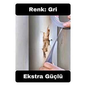 Çok Amaçlı Su Geçirmez Sızdırmaz Dayanıklı İzolasyon Gri Tamir Bandı 48 Mm 10 Mt 1 Adet