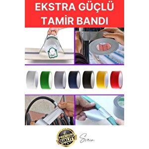 4 Adet 10 Mt Kırmızı Tamir Takviye Kapatıcı Güçlü Onarım Bandı Su Geçirmez Sızdırmaz Dayanım Çatlak