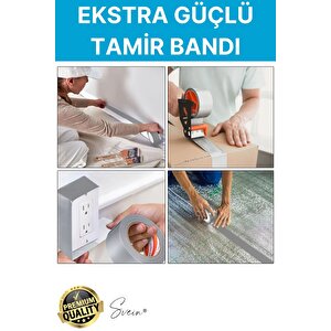 15 Adet 10 Mt Kırmızı Tamir Takviye Kapatıcı Güçlü Onarım Bandı Su Geçirmez Sızdırmaz Dayanım Çatlak