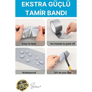 15 Adet 10 Mt Kırmızı Tamir Takviye Kapatıcı Güçlü Onarım Bandı Su Geçirmez Sızdırmaz Dayanım Çatlak