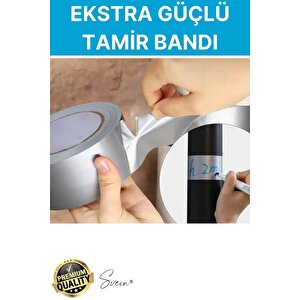 5 Adet 10 Mt Kırmızı Tamir Takviye Kapatıcı Güçlü Onarım Bandı Su Geçirmez Sızdırmaz Dayanım Çatlak