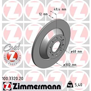 Arka Fren Aynasi Audi A6 4b.c5 3.0 Quattro 07/04 A6 4f2 2.0 Tdi 07/04 302x11.7x9dl 986479257-df4434