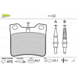 Fren Balatasi Arka Mercedes W638 B901 B902 . Peugeot 406 605