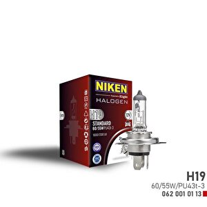 Niken H19 60w/55w Halojen Ampul Pu43t-3 12v