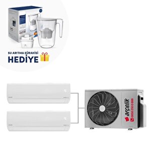 Multi Sistem Duvar Tipi 2+1 İnverter 12+12 18000btu Klima Zm18102-1212
