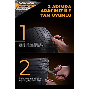 Ssanyoung Korando Sports 4d Havuzlu Oto Paspas Modern Serisi Kesilebilir Model Gri̇