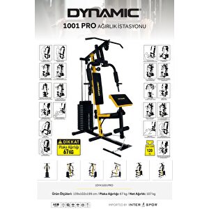 Dynamic 1001 Pro Tekli̇ Ağirlik İstasyonu (67kg Plaka Ağirliği)