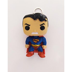 Superman Avengers Marvel Funko Pop Figür Anahtarlık Çanta Süsü 9 Cm