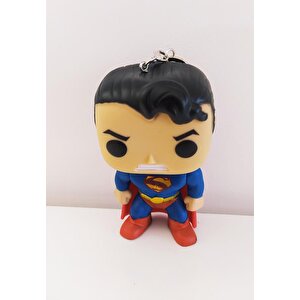 Superman Avengers Marvel Funko Pop Figür Anahtarlık Çanta Süsü 9 Cm