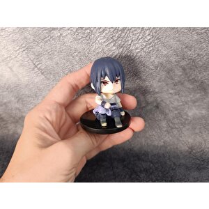 Anime Figür Naruto Sasuke 6 Cm Karakter Mini Figür Oyuncak Biblo