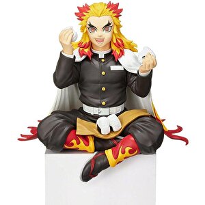 Anime Demon Slayer Kyojuro Rengoku 10 Cm Oturan Karakter Figür Oyuncak Biblo